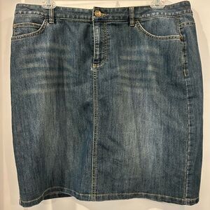 Michael Kors Blue Denim Skirt